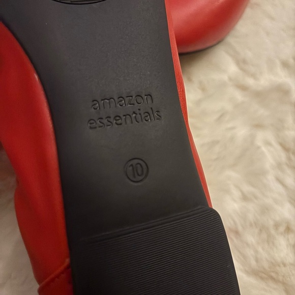 Amazon Essentials Vibrant Red Ballet Flats - Picture 8 of 8